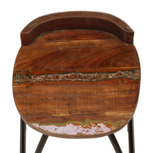Laden Sie das Bild in den Galerie-Viewer, Sgabelli da Bar 2 pz in Legno Massello di Recupero