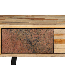 Laden Sie das Bild in den Galerie-Viewer, Tavolo Consolle in Legno Massello di Teak 120x30x76 cm