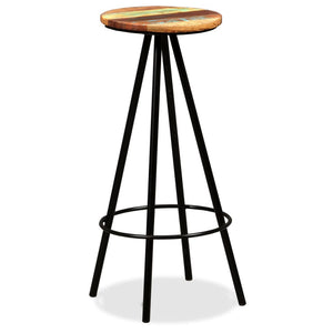 Sedie da Bar 4 pz Legno Massello di Recupero
