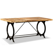 Load image into Gallery viewer, Tavolo da Pranzo in Legno Massello di Mango Grezzo 180 cm