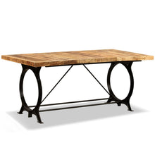 Load image into Gallery viewer, Tavolo da Pranzo in Legno Massello di Mango Grezzo 180 cm