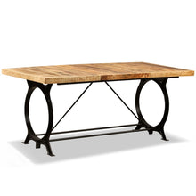 Load image into Gallery viewer, Tavolo da Pranzo in Legno Massello di Mango Grezzo 180 cm