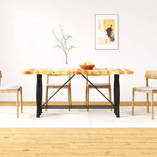 Load image into Gallery viewer, Tavolo da Pranzo in Legno Massello di Mango Grezzo 180 cm