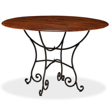 Charger l&#39;image dans la galerie, Tavolo da Pranzo in Legno di Acacia Finitura Ambra 120x76 cm