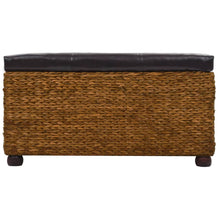 Load image into Gallery viewer, Set 2 Cassapanche Pouf in Giunco Marrone