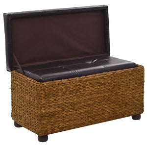 Set 2 Cassapanche Pouf in Giunco Marrone