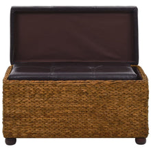 Load image into Gallery viewer, Set 2 Cassapanche Pouf in Giunco Marrone