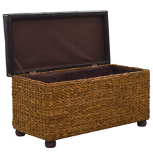Load image into Gallery viewer, Set 2 Cassapanche Pouf in Giunco Marrone