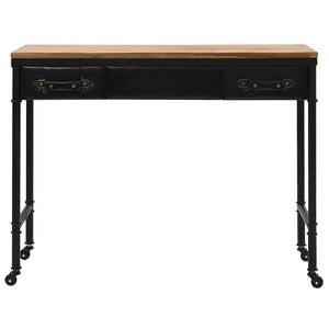 Tavolo Consolle in MDF e Legno di Abete 100x33,5x80 cm