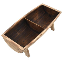 Load image into Gallery viewer, Panca Pouf in Legno Massello e Tessuto 103x51x44 cm con 2 Vani Contenitore