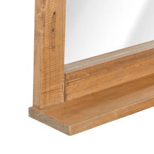 Carica l&#39;immagine nel visualizzatore di Gallery, Specchio con Mensola in Legno Massello di Pino 70x12x79 cm