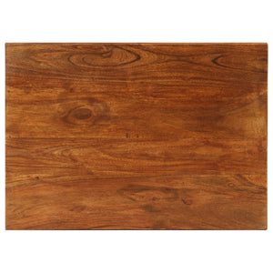Tavolini Impilabili 3 pz Massello di Acacia 50x35x50 cm Marrone