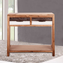 Carica l&#39;immagine nel visualizzatore di Gallery, Tavolo Consolle in Legno Massello d&#39;Acacia 86x30x75 cm
