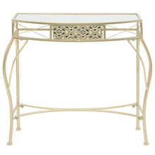 Laden Sie das Bild in den Galerie-Viewer, Mobiletto Consolle Stile Francese in Metallo 82x39x76 cm Oro