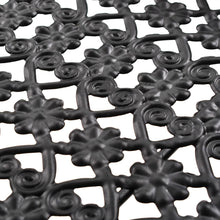 Carica l&#39;immagine nel visualizzatore di Gallery, Tavolino da Tè Pieghevole Vintage Metallo 58x35x72 cm Nero