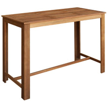 Load image into Gallery viewer, Tavolo Bar da Pranzo in Legno Massello di Acacia 150x70x105 cm