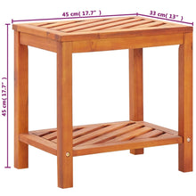 Indlæs billede til gallerivisning Tavolinetto in Legno Massello di Acacia 45x33x45 cm