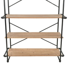Carica l&#39;immagine nel visualizzatore di Gallery, Libreria in Legno Massello di Abete e Acciaio 120x42x180 cm