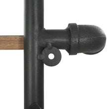 Carica l&#39;immagine nel visualizzatore di Gallery, Libreria in Legno Massello di Abete e Acciaio 120x42x180 cm