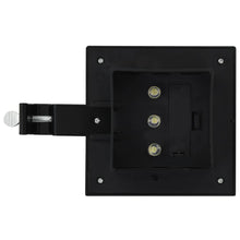 Carica l&#39;immagine nel visualizzatore di Gallery, Lampade Solari da Esterni 6 pz a LED Quadrate 12 cm Nero