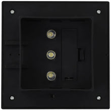 Carica l&#39;immagine nel visualizzatore di Gallery, Lampade Solari da Esterni 6 pz a LED Quadrate 12 cm Nero