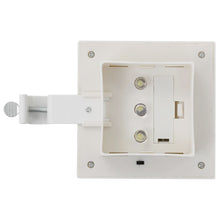 Load image into Gallery viewer, Lampade Solari da Esterni 6 pz a LED Quadrate 12 cm Bianco