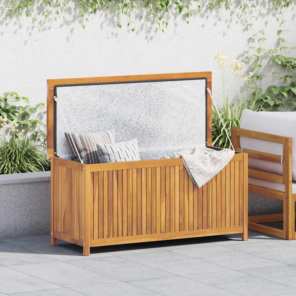 Baule da Giardino 120x50x58 cm in Massello di Teak
