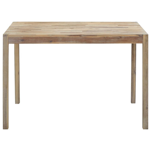 Tavolo da Pranzo 120x70x75 cm in Legno Massello di Acacia