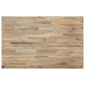 Tavolo da Pranzo 120x70x75 cm in Legno Massello di Acacia