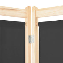 Load image into Gallery viewer, Separè 5 Pannelli Grigio 200x170x4 cm in Tessuto e legno