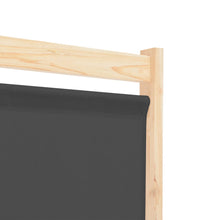 Load image into Gallery viewer, Separè 5 Pannelli Grigio 200x170x4 cm in Tessuto e legno