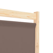 Load image into Gallery viewer, Separè 5 Pannelli Marrone 200x170x4 cm in Tessuto e legno