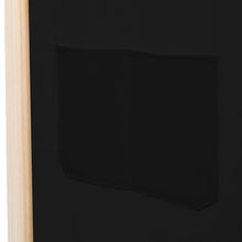 Load image into Gallery viewer, Separè 5 Pannelli Nero 200x170x4 cm in Tessuto e legno