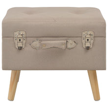 Charger l&#39;image dans la galerie, Pouf Contenitore 40 cm in Tessuto Beige