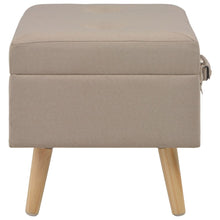 Charger l&#39;image dans la galerie, Pouf Contenitore 40 cm in Tessuto Beige
