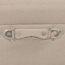 Charger l&#39;image dans la galerie, Pouf Contenitore 40 cm in Tessuto Beige