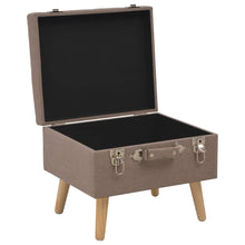 Laden Sie das Bild in den Galerie-Viewer, Pouf con Vano Contenitore 40 cm in Tessuto Marrone