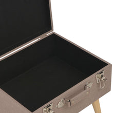 Laden Sie das Bild in den Galerie-Viewer, Pouf con Vano Contenitore 40 cm in Tessuto Marrone