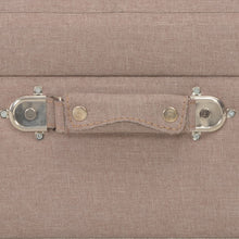 Laden Sie das Bild in den Galerie-Viewer, Pouf con Vano Contenitore 40 cm in Tessuto Marrone