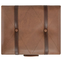 Laden Sie das Bild in den Galerie-Viewer, Pouf con Vano Contenitore 40 cm in Similpelle Marrone