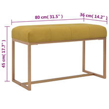 Load image into Gallery viewer, Panca Ottomana 80 cm in Velluto Senape