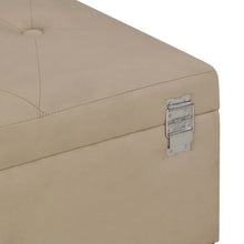 Load image into Gallery viewer, Panca Pouf con Vano Contenitore 105 cm Beige in Velluto