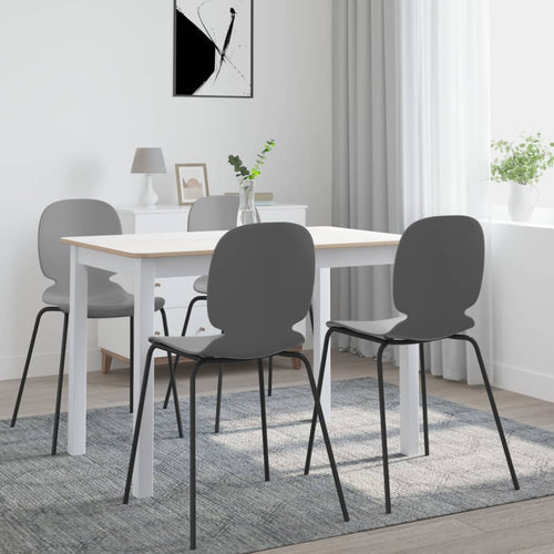 Tavolo da Pranzo Bianco e Marrone 114x71x75cm Massello di Hevea