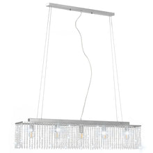 Carica l&#39;immagine nel visualizzatore di Gallery, Lampadario con Perle di Cristallo Argento 104 cm E14