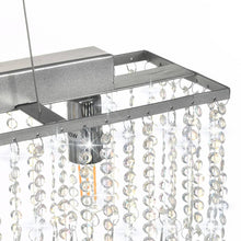 Carica l&#39;immagine nel visualizzatore di Gallery, Lampadario con Perle di Cristallo Argento 104 cm E14