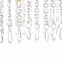 Carica l&#39;immagine nel visualizzatore di Gallery, Lampadario con Perle di Cristallo Argento 104 cm E14