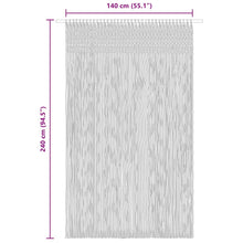 Carica l&#39;immagine nel visualizzatore di Gallery, Tenda Macramé 140x240 cm in Cotone