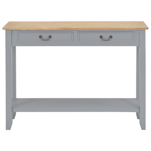 Tavolo Consolle Grigio 110x35x80 cm in Legno