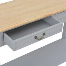 Laden Sie das Bild in den Galerie-Viewer, Tavolo Consolle Grigio 110x35x80 cm in Legno