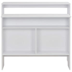 Tavolo Bar 2 Livelli Bianco 130x40x120